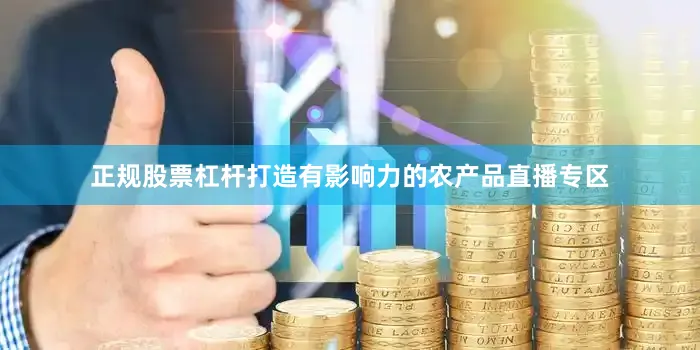 正规股票杠杆打造有影响力的农产品直播专区
